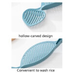 10 PCS Multifunctional Draining Rice Cleaning Device Kitchen Hollow Rice Washing Rice Block(Pink)