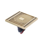 Full Copper Odor Proof Floor Drain, Style: K7001 Gold Single Use+Straight Row