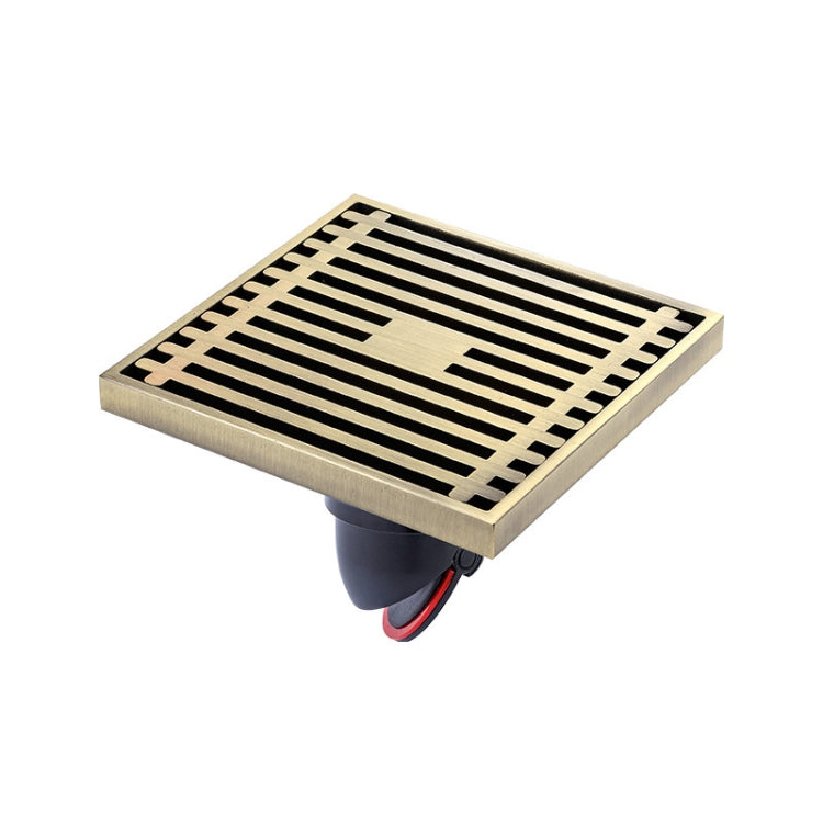 Full Copper Odor Proof Floor Drain, Style: K7005 Bronze Single Use+Straight Row