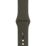 For Apple Watch Series 3 & 2 & 1 38mm Fashion Simple Style Silicone Wrist Watch Band (Army Green)