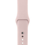 For Apple Watch Series 3 & 2 & 1 38mm Fashion Simple Style Silicone Wrist Watch Band (Pink)