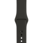 For Apple Watch Series 3 & 2 & 1 38mm Fashion Simple Style Silicone Wrist Watch Band (Grey)