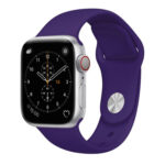 For Apple Watch Series 3 & 2 & 1 38mm Fashion Simple Style Silicone Wrist Watch Band (Purple)