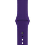 For Apple Watch Series 3 & 2 & 1 38mm Fashion Simple Style Silicone Wrist Watch Band (Purple)