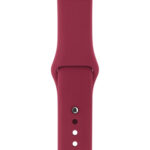 For Apple Watch Series 3 & 2 & 1 38mm Fashion Simple Style Silicone Wrist Watch Band (Red)