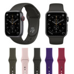 For Apple Watch Series 3 & 2 & 1 38mm Fashion Simple Style Silicone Wrist Watch Band (Pink)