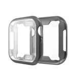 Full Coverage Plating TPU Case for Apple Watch Series 5 & 4 40mm(Black)