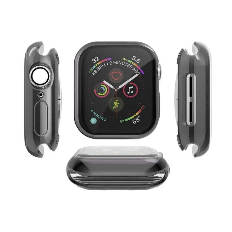 Full Coverage Plating TPU Case for Apple Watch Series 5 & 4 40mm(Black)