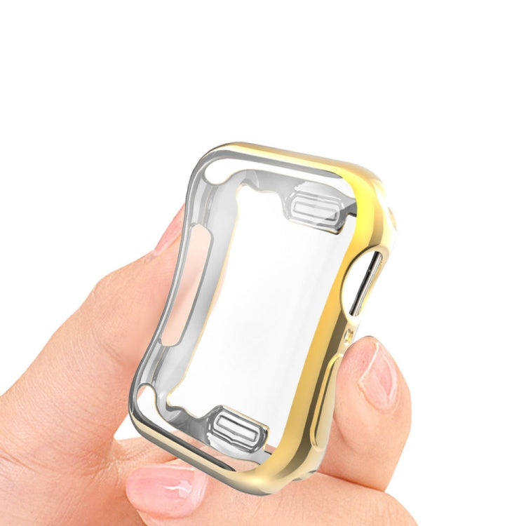 Full Coverage Plating TPU Case for Apple Watch Series 5 & 4 40mm(Gold)