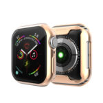 Full Coverage Plating TPU Case for Apple Watch Series 5 & 4 40mm(Rose Gold)