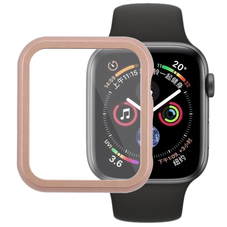 Metal Front Frame Protective Case for Apple Watch Series 5 & 4 40mm(Pink)