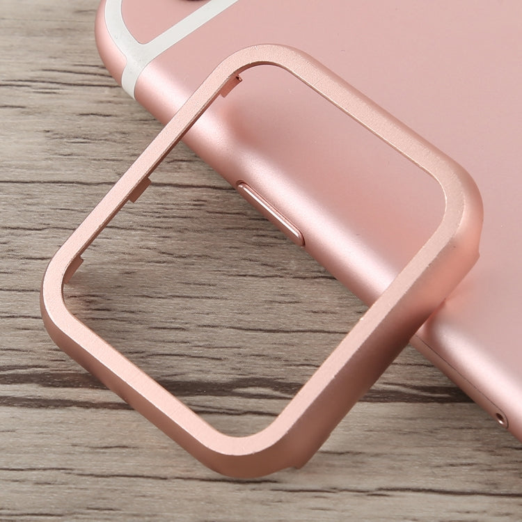 Metal Front Frame Protective Case for Apple Watch Series 5 & 4 40mm(Pink)