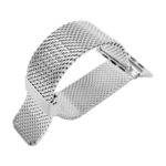 304 Stainless Steel Milanese Watch Band with Connector For Apple Watch Ultra 49mm / Series 8&7 45mm / SE 2&6&SE&5&4 44mm / 3&2&1 42mm(Silver)