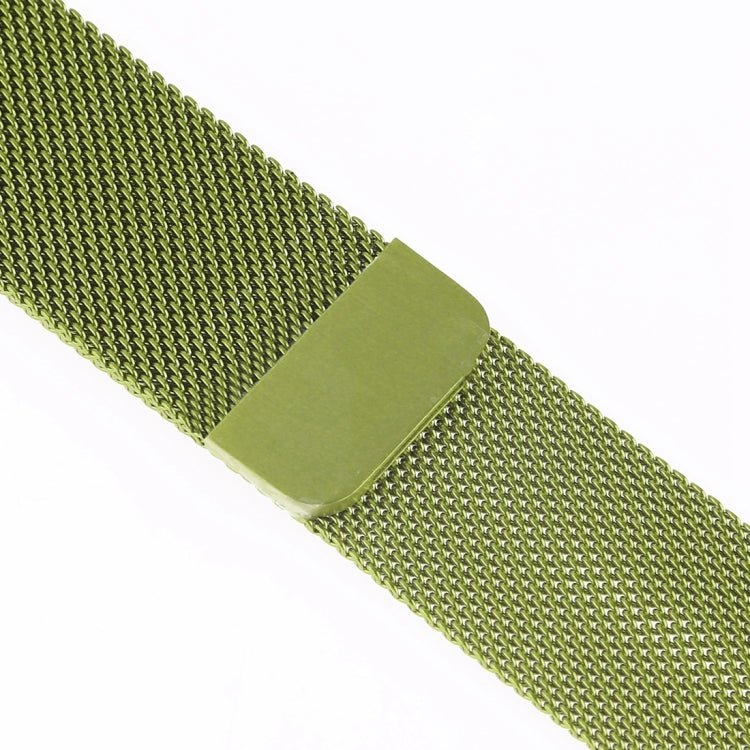 Milanese Loop Magnetic Stainless Steel Watch Band for Apple Watch Series 8&7 41mm / SE 2&6&SE&5&4 40mm / 3&2&1 38mm(Army Green)