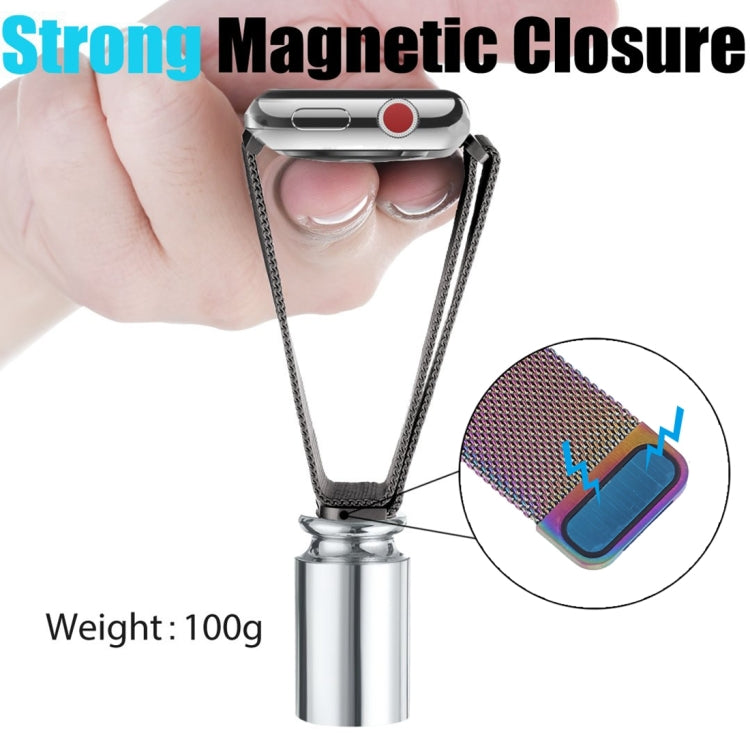 Milanese Loop Magnetic Stainless Steel Watch Band for Apple Watch Series 8&7 41mm / SE 2&6&SE&5&4 40mm / 3&2&1 38mm(Mint Green)