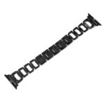 Colorful Diamond Stainless Steel Watch Band for Apple Watch Series 7 41mm / 6 & SE & 5 & 4 40mm / 3 & 2 & 1 38mm(Black)