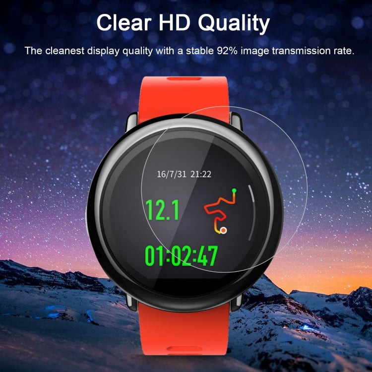 ENKAY Hat-Prince for Xiaomi Huami AMAZFIT Smart Watch 0.2mm 9H Surface Hardness 2.15D Explosion-proof Tempered Glass Full Screen Film