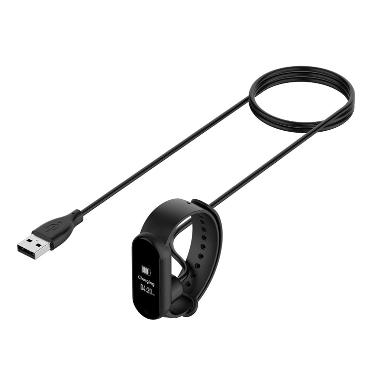 Bracelet USB Magnetic Attraction Plastic Charging Cable for Xiaomi Mi Band 5 / 6 / 7, Cable Length: 50cm(Black)