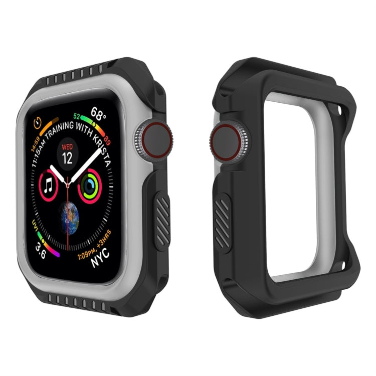 Smart Watch Shockproof Two Color Protective Case for Apple Watch Series 3 38mm(Black Grey)