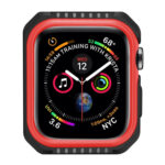 Smart Watch Shockproof Two Color Protective Case for Apple Watch Series 3 38mm(Black Red)