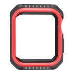 Smart Watch Shockproof Two Color Protective Case for Apple Watch Series 3 38mm(Black Red)