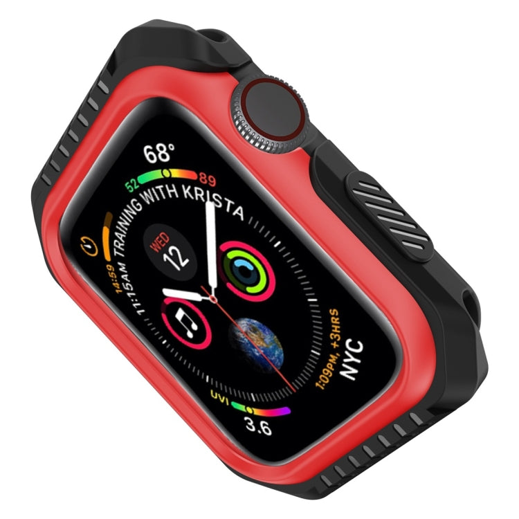 Smart Watch Shockproof Two Color Protective Case for Apple Watch Series 3 38mm(Black Red)