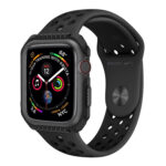 Smart Watch Shockproof Two Color Protective Case for Apple Watch Series 3 38mm(Black)