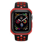 Smart Watch Shockproof Two Color Protective Case for Apple Watch Series 3 38mm(Red Black)