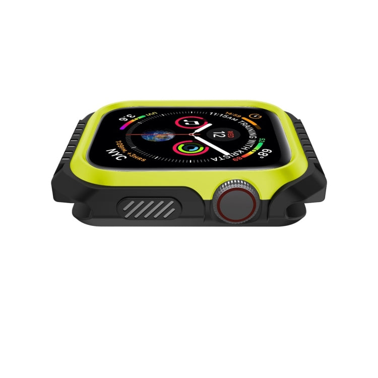 Smart Watch Shockproof Two Color Protective Case for Apple Watch Series 3 42mm(Black Yellow)