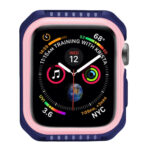 Smart Watch Shockproof Two Color Protective Case for Apple Watch Series 3 42mm(Pink Blue)