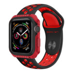 Smart Watch Shockproof Two Color Protective Case for Apple Watch Series 3 42mm(Red Black)