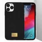 For iPhone 11 Pro (5.8 inch) RAIGOR INVERSE PARKER Geometric Texture Pattern Protective Case(Black)