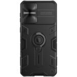 For Samsung Galaxy S21+ 5G NILLKIN Shockproof CamShield Armor Protective Case with Invisible Ring Holder(Black)