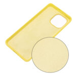 For Xiaomi Mi 11 5G Pure Color Liquid Silicone Shockproof Full Coverage Case(Yellow)