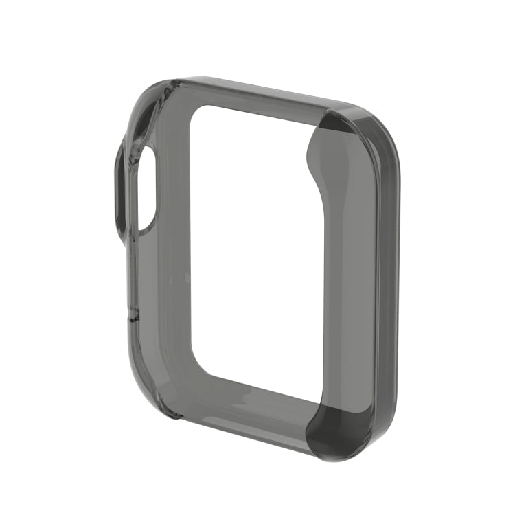 For Xiaomi Mi Watch Lite / Redmi Watch Half Coverage TPU Protective Case(Transparent Black)