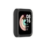 For Xiaomi Mi Watch Lite / Redmi Watch Half Coverage TPU Protective Case(Transparent Black)