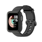 For Xiaomi Mi Watch Lite / Redmi Watch Half Coverage TPU Protective Case(Transparent Black)