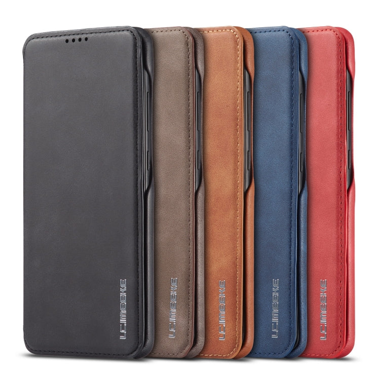 For Samsung Galaxy S20 FE LC.IMEEKE Hon Ancient Series Horizontal Flip Leather Case with Holder & Card Slot(Coffee)