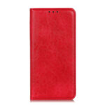 For Xiaomi Mi 11 Lite 5G / 4G Magnetic Crazy Horse Texture Horizontal Flip Leather Case with Holder & Card Slots & Wallet(Red)