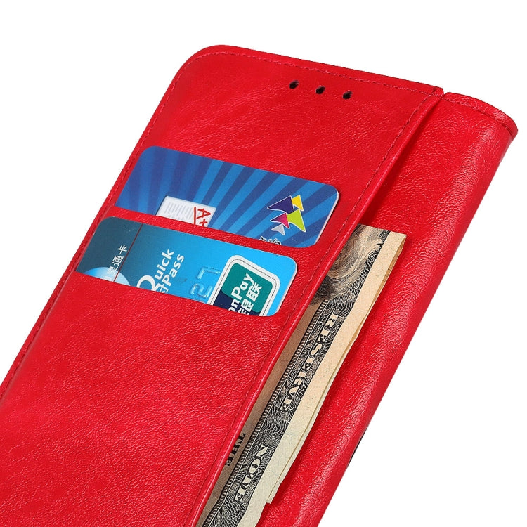 For Xiaomi Mi 11 Lite 5G / 4G Magnetic Crazy Horse Texture Horizontal Flip Leather Case with Holder & Card Slots & Wallet(Red)