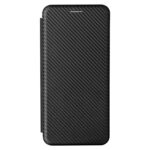 For Xiaomi Mi 11 Ultra Carbon Fiber Texture Horizontal Flip TPU + PC + PU Leather Case with Card Slot(Black)