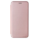 For Xiaomi Mi 11 Ultra Carbon Fiber Texture Horizontal Flip TPU + PC + PU Leather Case with Card Slot(Pink)