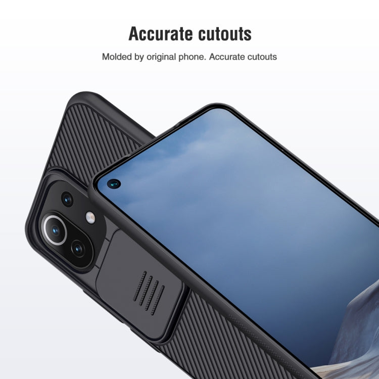 For Xiaomi Mi 11 Lite 4G / 5G NILLKIN Black Mirror Series PC Camshield Full Coverage Dust-proof Scratch Resistant Case(Black)