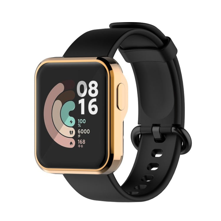 For Xiaomi Mi Watch Lite / Redmi Watch Full Coverage TPU Electroplating Protective Case(Gold)