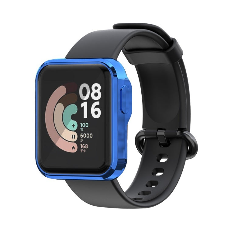 For Xiaomi Mi Watch Lite / Redmi Watch Full Coverage TPU Electroplating Protective Case(Blue)