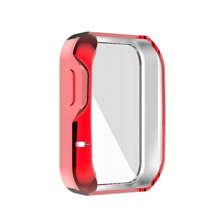 For Xiaomi Mi Watch Lite / Redmi Watch Full Coverage TPU Electroplating Protective Case(Red)