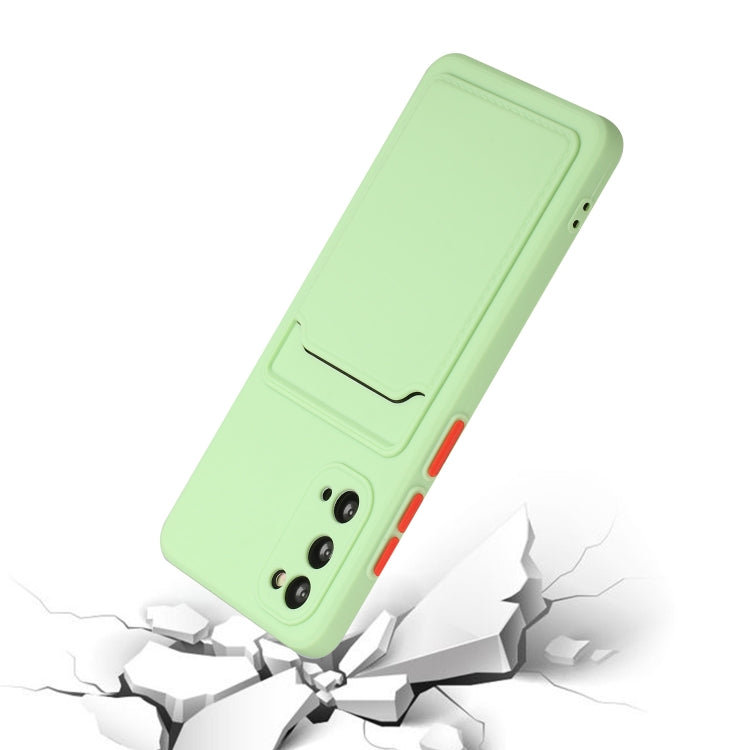 For Samsung Galaxy S20 Card Slot Design Shockproof TPU Protective Case(Green)