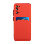 For Samsung Galaxy S20 Card Slot Design Shockproof TPU Protective Case(Red)