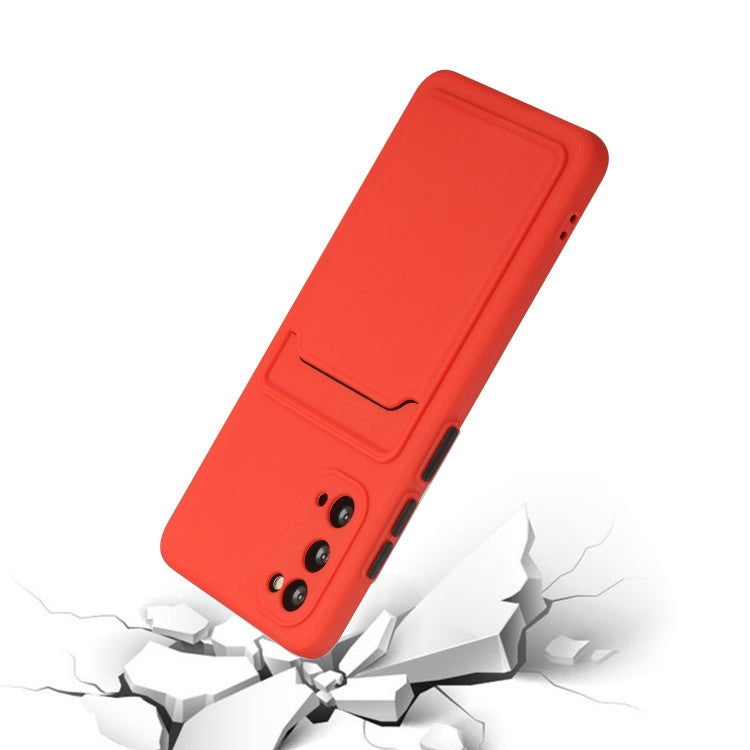 For Samsung Galaxy S20 Card Slot Design Shockproof TPU Protective Case(Red)