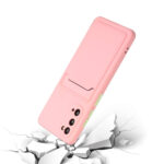 For Samsung Galaxy S20 Card Slot Design Shockproof TPU Protective Case(Pink)